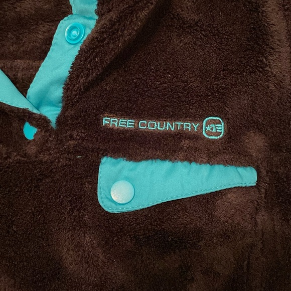 Free Country Venture Butter Pile Fleece Pullover Size Small - Picture 2 of 11